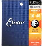 Elixir Strings 12052 Nanoweb Electric Guitar Strings -.010-.046 Light
