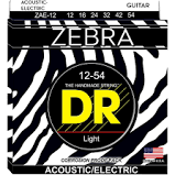 DR Zebra Acoustic-Electric Guitar Strings ZAE-12 Medium 12-54