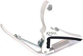 Kyser Quick-Change Capo for 6-string acoustic guitars, white