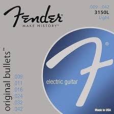 Fender 3150L Original Bullets Pure Nickel Electric Strings -.009-.042 Light