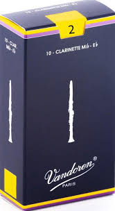 Vandoren CR112 Eb Clarinet Traditional Reeds Strength 2; Box of 10