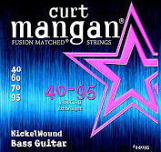 Curt Mangan CM44095 40-95 Nickel Wound Extra Light 4-String Bass Set