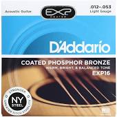 D'Addario EXP16 - Coated Phosphor Bronze Light Acoustic Strings