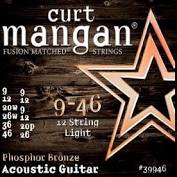 Curt Mangan 9-46 12-String Light PhosPhor Bronze Acoustic Guitar String Set