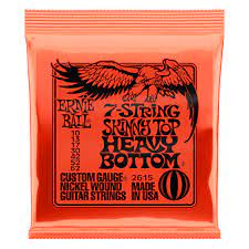 Ernie Ball 2615 Skinny Top Heavy Bottom Slinky Nickel-wound Electric Guitar String - .010-.062, 7-string