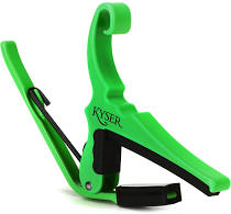 Kyser Quick-Change Capo for 6-string acoustic guitars, Emerald Green, KG6EG