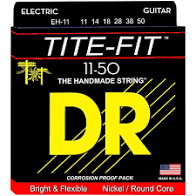 DR Strings EH-11 Tite-Fit Compression Wound Electric Guitar Strings -.011-.050 Heavy