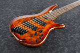 Ibanez Multi Scale SRMS805 5-String Electric Bass Brown - Topaz Burst