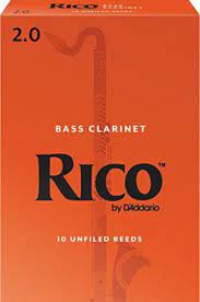 Rico Bass Clarinet #2.0 10 Pack Reeds