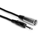 Hosa Technology Mono 1/4" Male to 3-Pin XLR Male Audio Cable - 10'