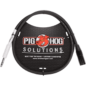 Pig Hog XLR (Male) to 1/4" TRS (Male) Adaptor Cable, 6'