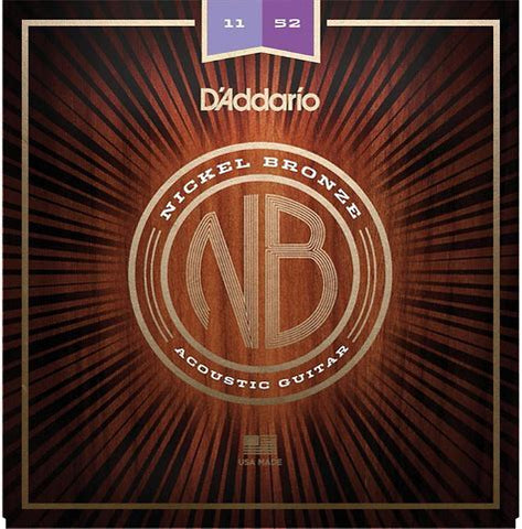 D'addario Nickle Bronze Guitar Strings 11/52