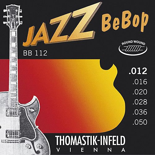 Thomastik-Infeld Jazz BeBop Round Wound Acoustic/Electric Jazz Guitar Strings BB112 Light 12-50